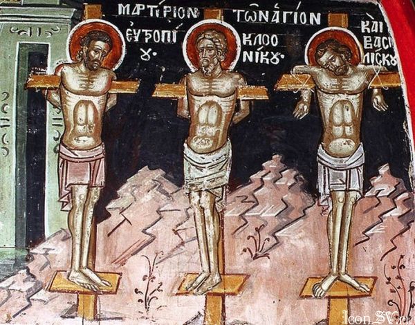 Hll. Martyrer Evtropios, Kleonikos und Vasiliskos