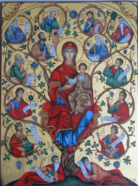 Икона Богородицы Древо Иессеево