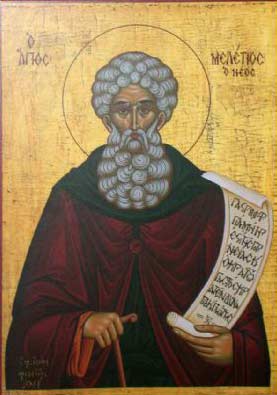 Όσιος Μελέτιος ο νέος που ασκήτευσε στο όρος της Μυουπόλεως
