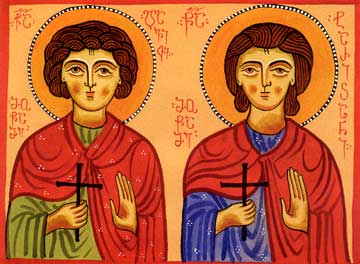 Holy Martyrs Davit and Tarichan (693)
