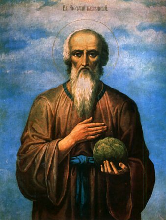 Bienaventurado Nicolás Kochanov, Necio por Cristo, en Nóvgorod