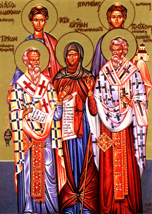 Prohori, Nikanori, Timoni, Parmenasi, dhjakonë